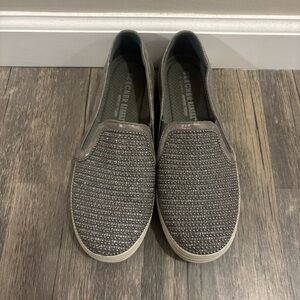Skechers Women's Rhinestone Gray Slip-On Shoes